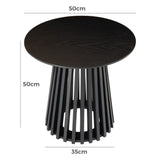 Side Tables: Palmer Charcoal Chic Side Table