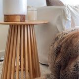Side Tables: Palmer Timber Tally Natural Side Table