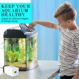 Aquarium Filters & Pumps: Aquarium Air Pump Oxygen Hydroponic 2 Outlet 180L/H 4W