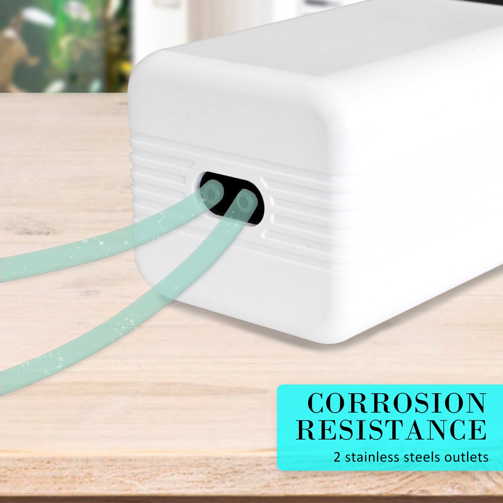 Aquarium Filters & Pumps: Aquarium Air Pump Oxygen Hydroponic 2 Outlet 180L/H 4W