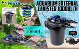 Aquarium Filters & Pumps: Aquarium Garden UV Light Pond Filter Set 10000L/H