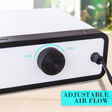 Aquarium Filters & Pumps: Aquarium Air Pump Oxygen Hydroponic 4 Outlet 670L/H 8W WHITE