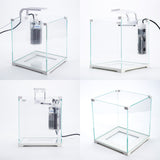 Aquariums: Aquarium Starfire Glass Fish Tank Set Filter Pump 16L