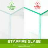 Aquariums: Aquarium Starfire Glass Fish Tank Set Filter Pump 16L