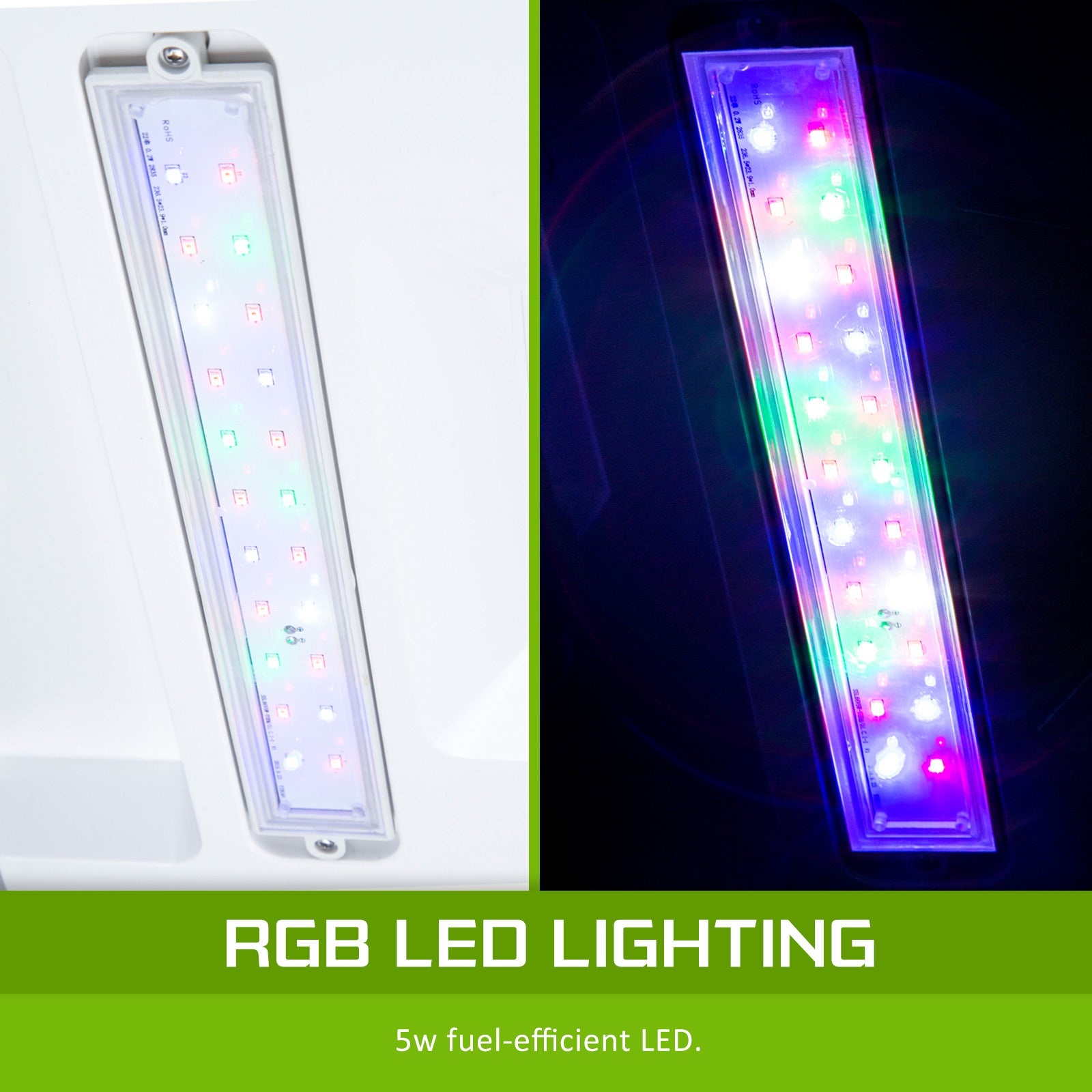 Aquariums: Aquarium Curved Glass RGB LED Fish Tank Set Filter Pump 30L