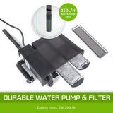 Aquariums: Aquarium Starfire Glass Fish Tank Set Filter Pump 39L