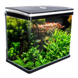 Aquariums: Aquarium Curved Glass RGB LED Fish Tank Set Filter Pump 52L