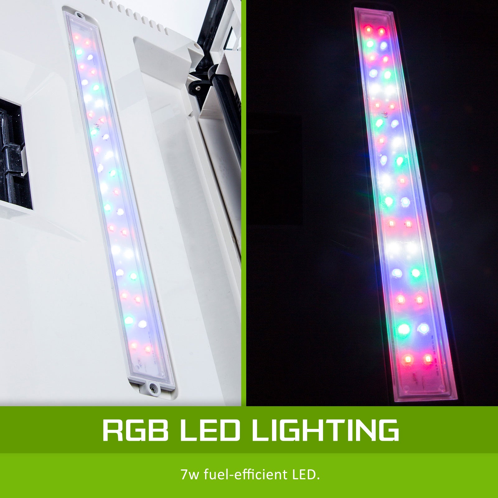 Aquariums: Aquarium Curved Glass RGB LED Fish Tank Set Filter Pump 52L