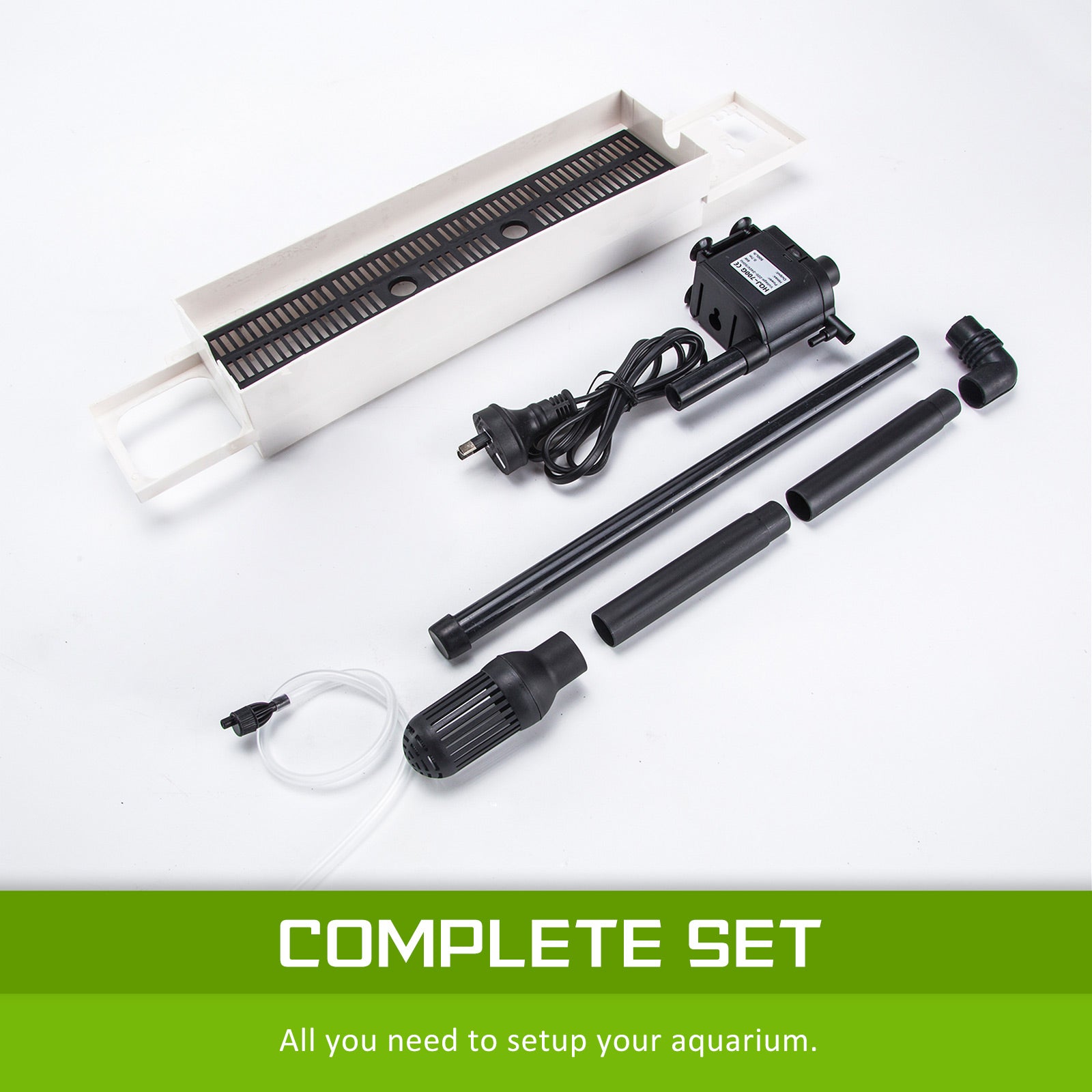 Aquariums: Aquarium Curved Glass RGB LED Fish Tank Set Filter Pump 52L