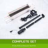 Aquariums: Aquarium Curved Glass RGB LED Fish Tank Set Filter Pump 52L