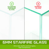 Aquariums: Aquarium Starfire Glass Fish Tank Set Filter Pump 70L
