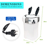 Aquarium Filters & Pumps: Aquarium External Canister Filter 1000L/H