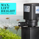 Aquarium Filters & Pumps: Aquarium Submersible Filter Pond Pump 1200L/H 22W 1.6m