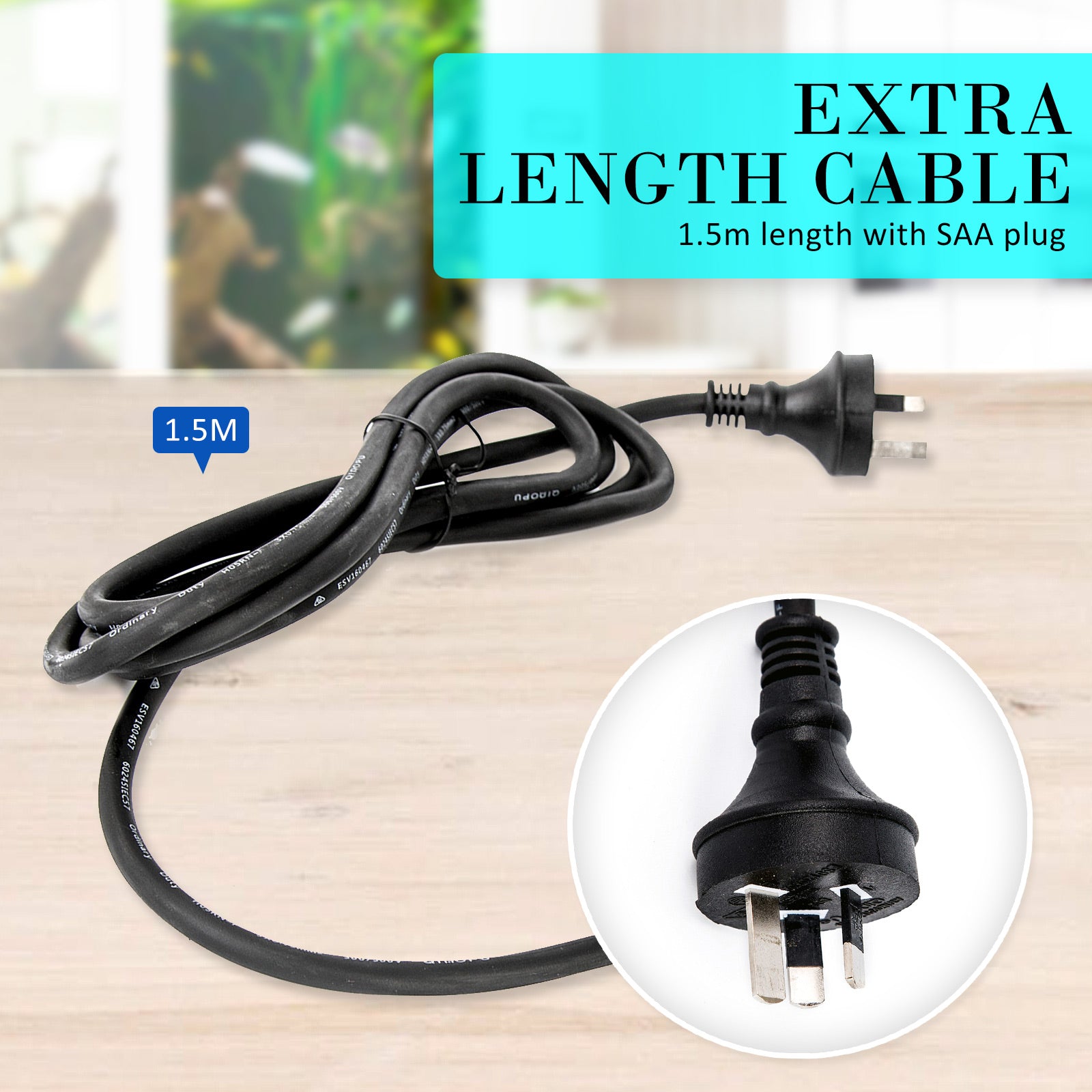 Aquarium Filters & Pumps: Aquarium Submersible Filter Pond Pump 1200L/H 22W 1.6m