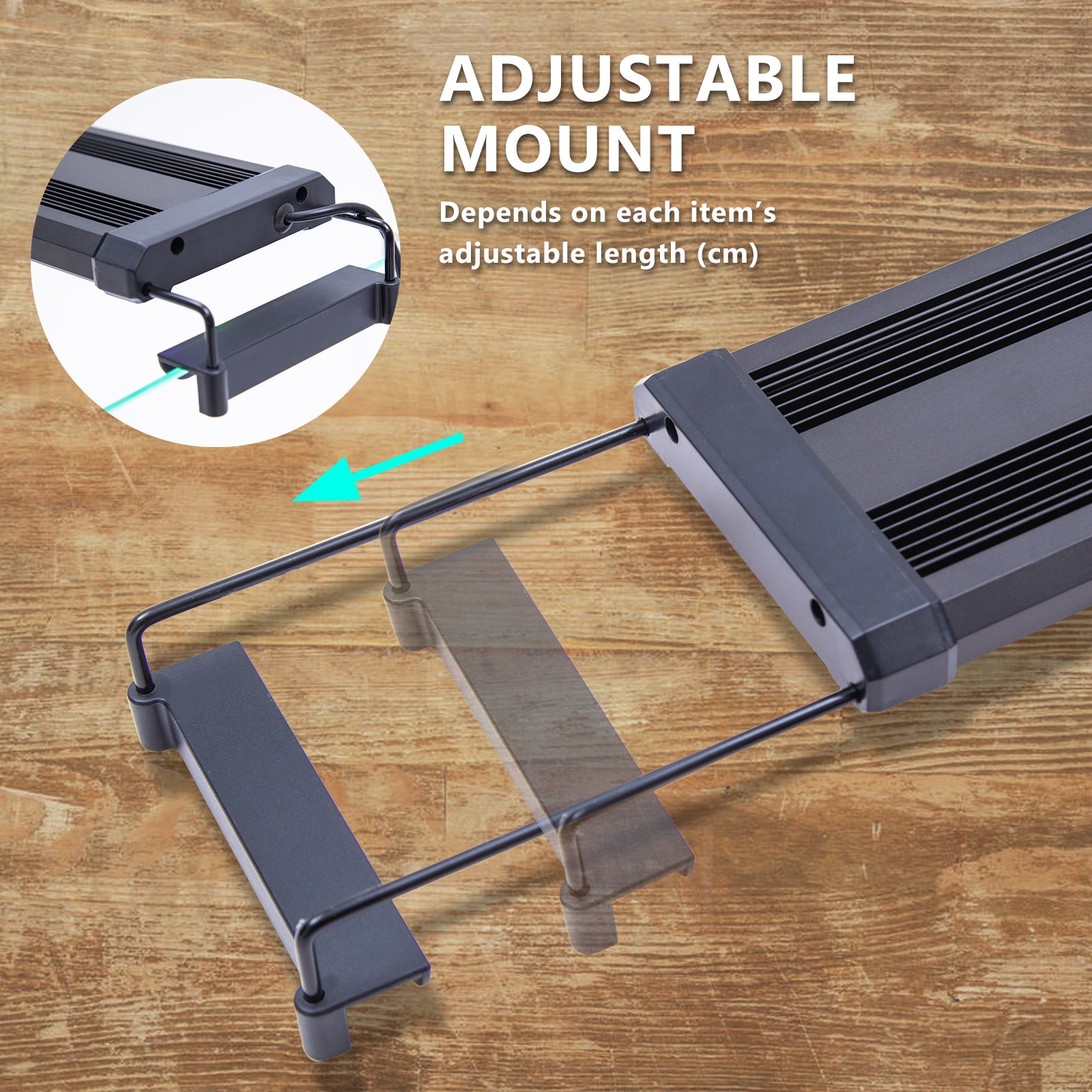 Aquarium Lighting: 27W Aquarium Blue White LED Light for Tank 95-115cm