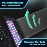 Dynamic Power Planted Aquarium LED Light Day Night Cycle Full Spectrum 36W 95cm