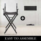 Table & Bar Stools: Director Movie Folding Tall Chair 76cm DARK HUMOR