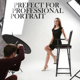 Table & Bar Stools: Director Movie Folding Tall Chair 76cm DARK HUMOR
