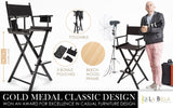 Table & Bar Stools: Director Movie Folding Tall Chair 76cm DARK HUMOR