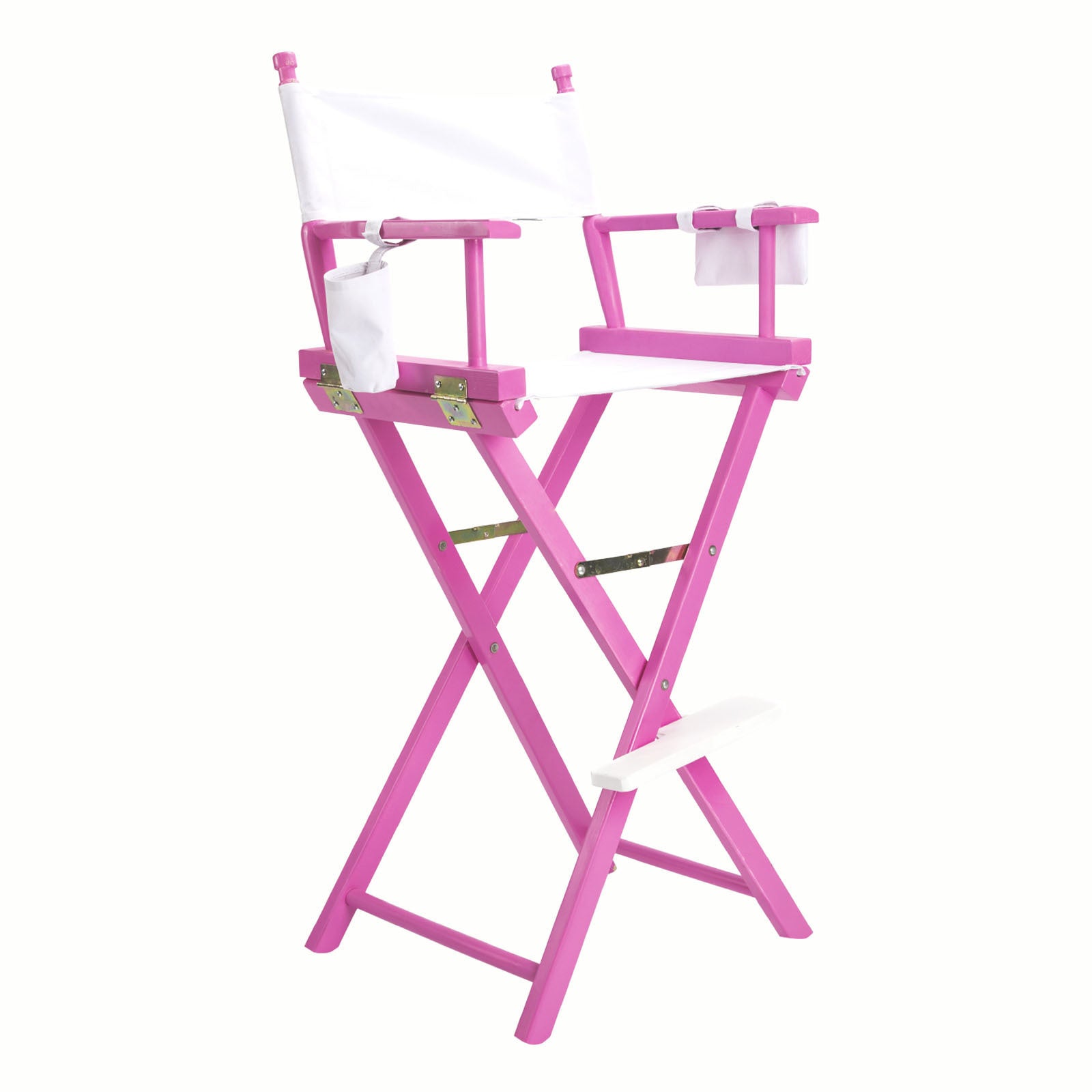 Table & Bar Stools: Director Movie Folding Tall Chair 76cm PINK HUMOR