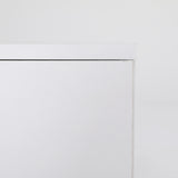 Bedside Tables: Bedside Table Side Storage Cabinet Nightstand Bedroom 2 Drawer Legs ETTA WHITE
