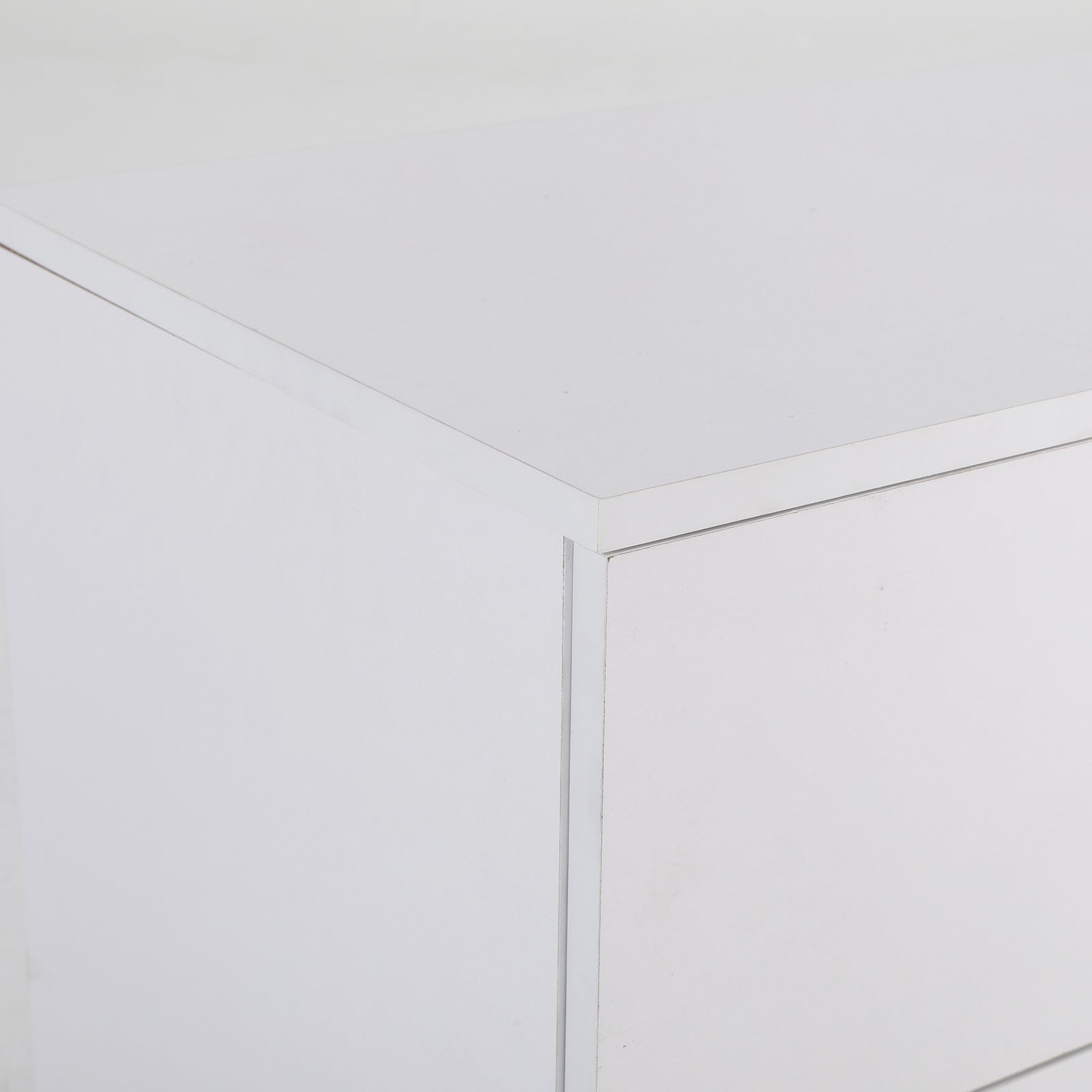 Bedside Tables: 2X Bedside Table Side Storage Cabinet Nightstand Bedroom 2 Drawer Legs ETTA WHITE