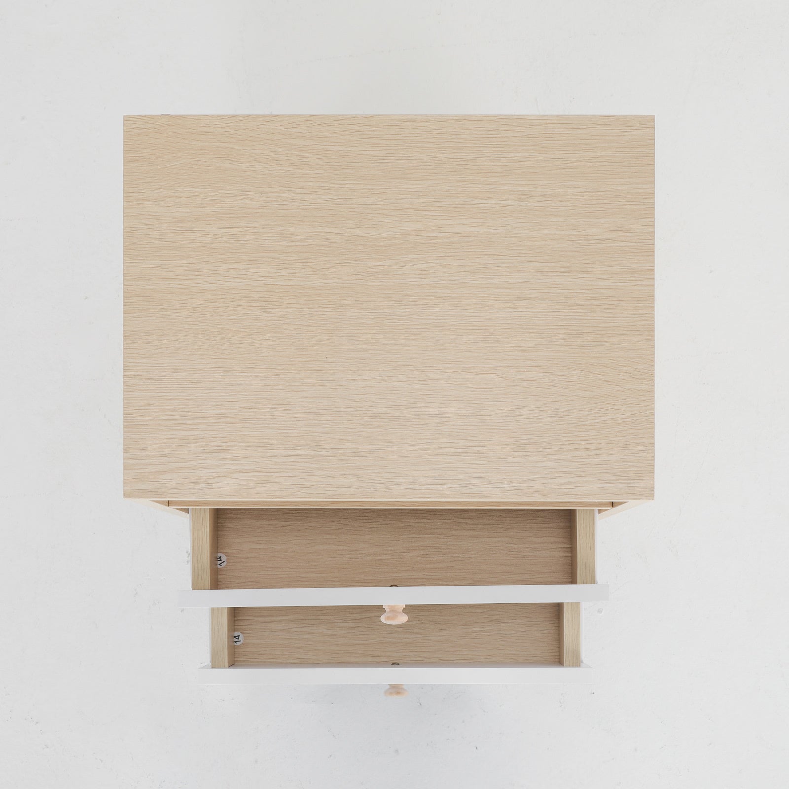 Bedside Tables: 2X Bedside Table Side Storage Cabinet Nightstand Bedroom 2 Drawer ANYA OAK