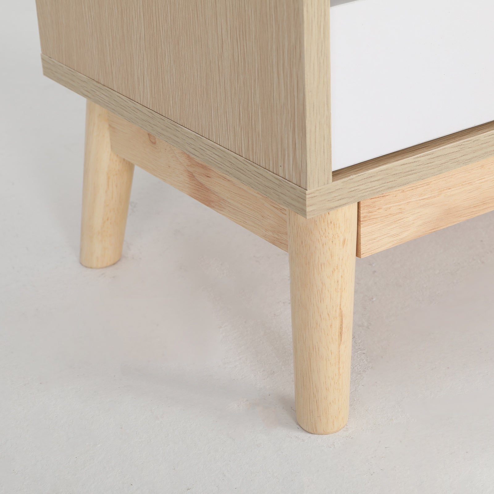 Bedside Tables: 2X Bedside Table Side Storage Cabinet Nightstand Bedroom 2 Drawer ANYA OAK