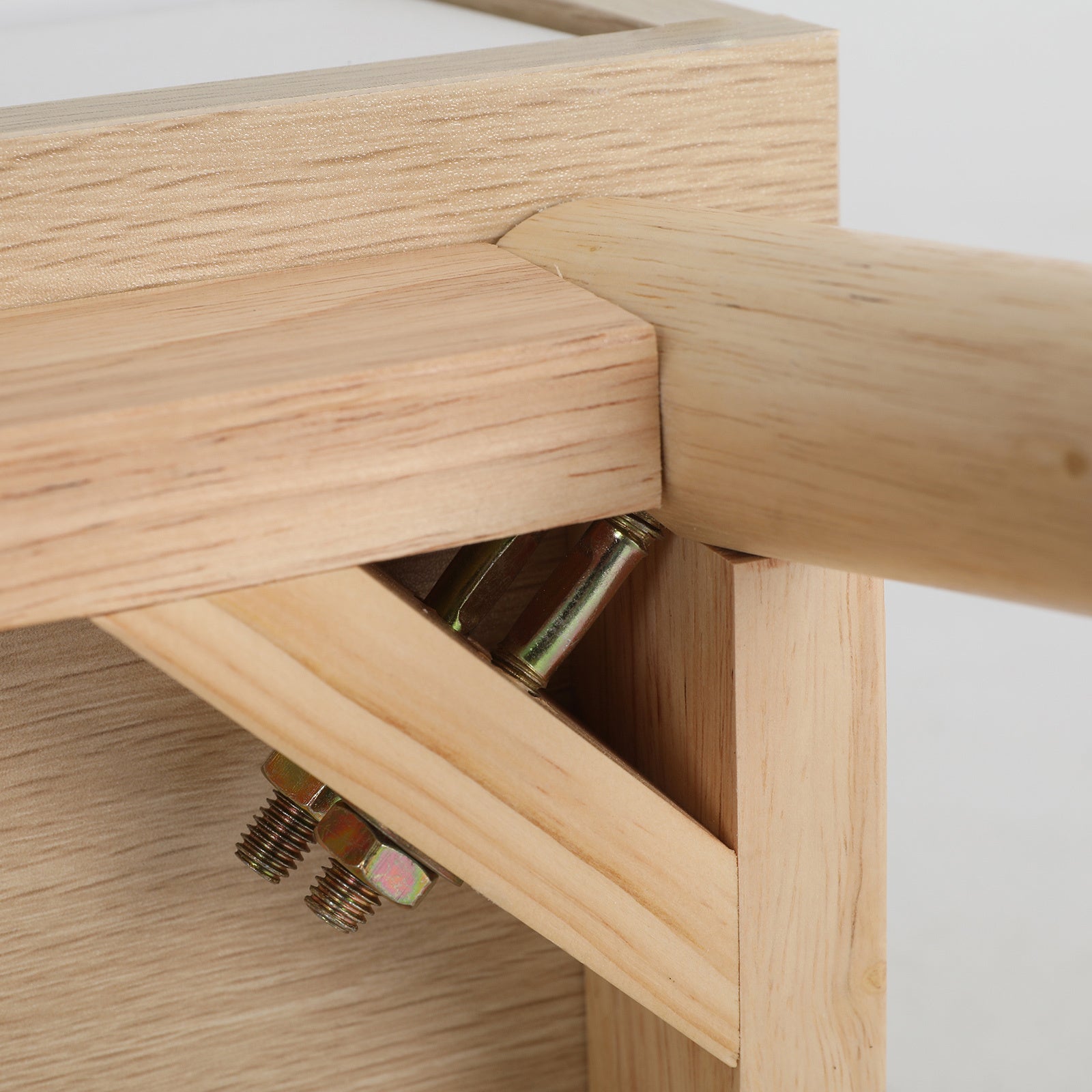 Bedside Tables: 2X Bedside Table Side Storage Cabinet Nightstand Bedroom 2 Drawer ANYA OAK
