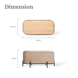 Ottomans & Footstools: La Bella Coffee Table Storage Ottoman - Velvet Blanket Box Bench DEMI - CAMEL BEIGE