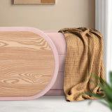 Ottomans & Footstools: Coffee Table Storage Ottoman - Chenille Fabic Padded Blanket Box Bench CELIA - PINK