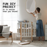 Mirrors: Wall Mirror Oval Aluminum Frame Bathroom 50x75cm GOLD