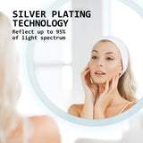 Mirrors: LED Wall Mirror Round Anti-Fog Bathroom 50cm