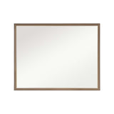 Mirrors: Wall Mirror Rectangular Frame Bathroom 70x90cm Antique Brown