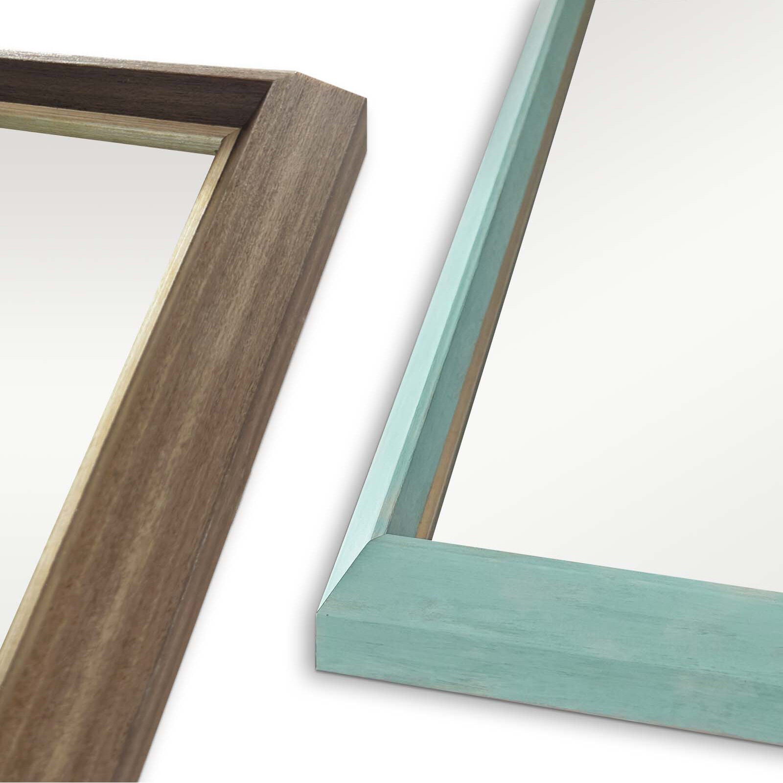 Mirrors: 2 Set Wall Mirror Rectangular Frame Bathroom 70x90cm Antique Brown