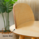 Table & Bar Stools: Wooden Bar Stool Dining Chair Ash Wood ELISE 65cm