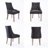 Kitchen & Dining Chairs: French Provincial Dining Chair Oak Leg AMOUR BLACK