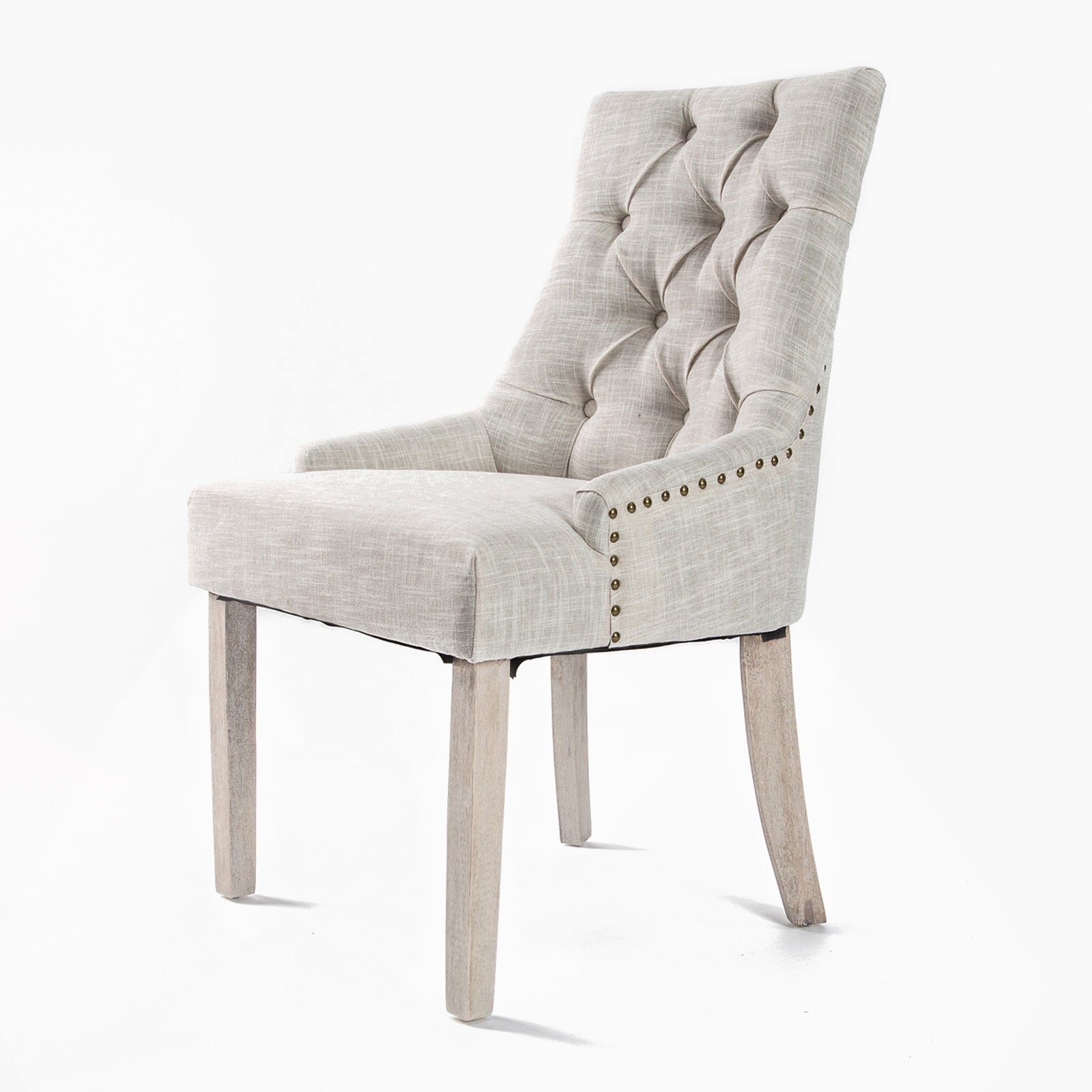 Kitchen & Dining Chairs: French Provincial Dining Chair Oak Leg AMOUR CREAM