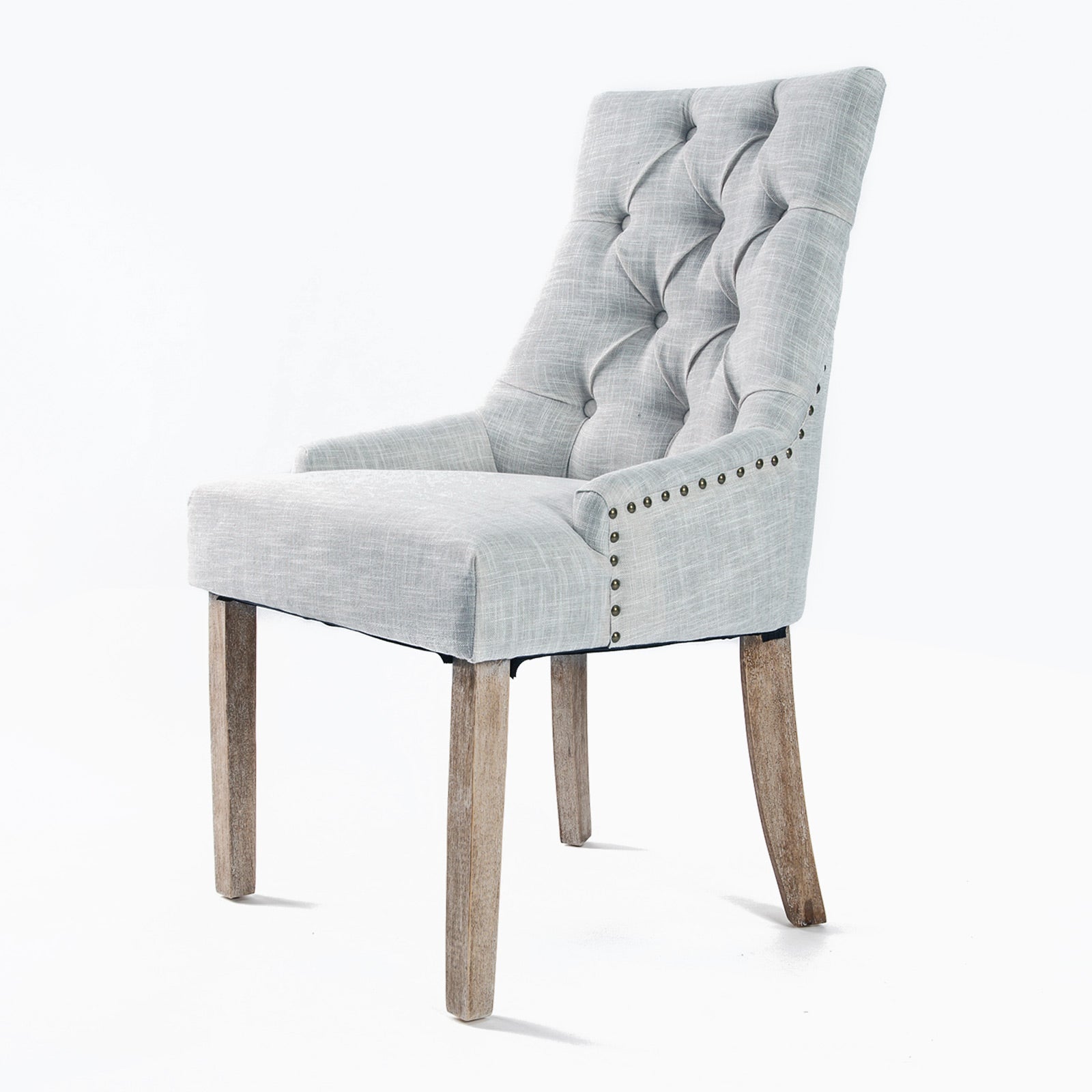 Kitchen & Dining Chairs: French Provincial Dining Chair Oak Leg AMOUR GREY
