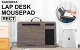 Tablets & Cases: Lap Desk Laptop Stand Phone Tablet Holder Mousepad Cushioned Lapdesk IRON GREY OAK