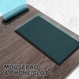 Tablets & Cases: Lap Desk Laptop Stand Phone Tablet Holder Mousepad Cushioned Lapdesk IRON GREY OAK