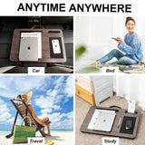 Tablets & Cases: Lap Desk Laptop Stand Phone Tablet Holder Mousepad Cushioned Lapdesk IRON GREY OAK