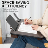 Tablets & Cases: Lap Desk Laptop Stand Phone Tablet Holder Mousepad Cushioned Lapdesk IRON GREY OAK