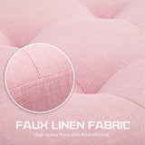 Ottomans & Footstools: Storage Ottoman Stool 102cm Fabric PINK