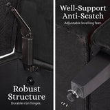 Ottomans & Footstools: Storage Ottoman Stool Arm Bench Seat 132cm Velvet BLACK