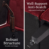 Ottomans & Footstools: Storage Ottoman Stool Arm Bench Seat 132cm Velvet RED