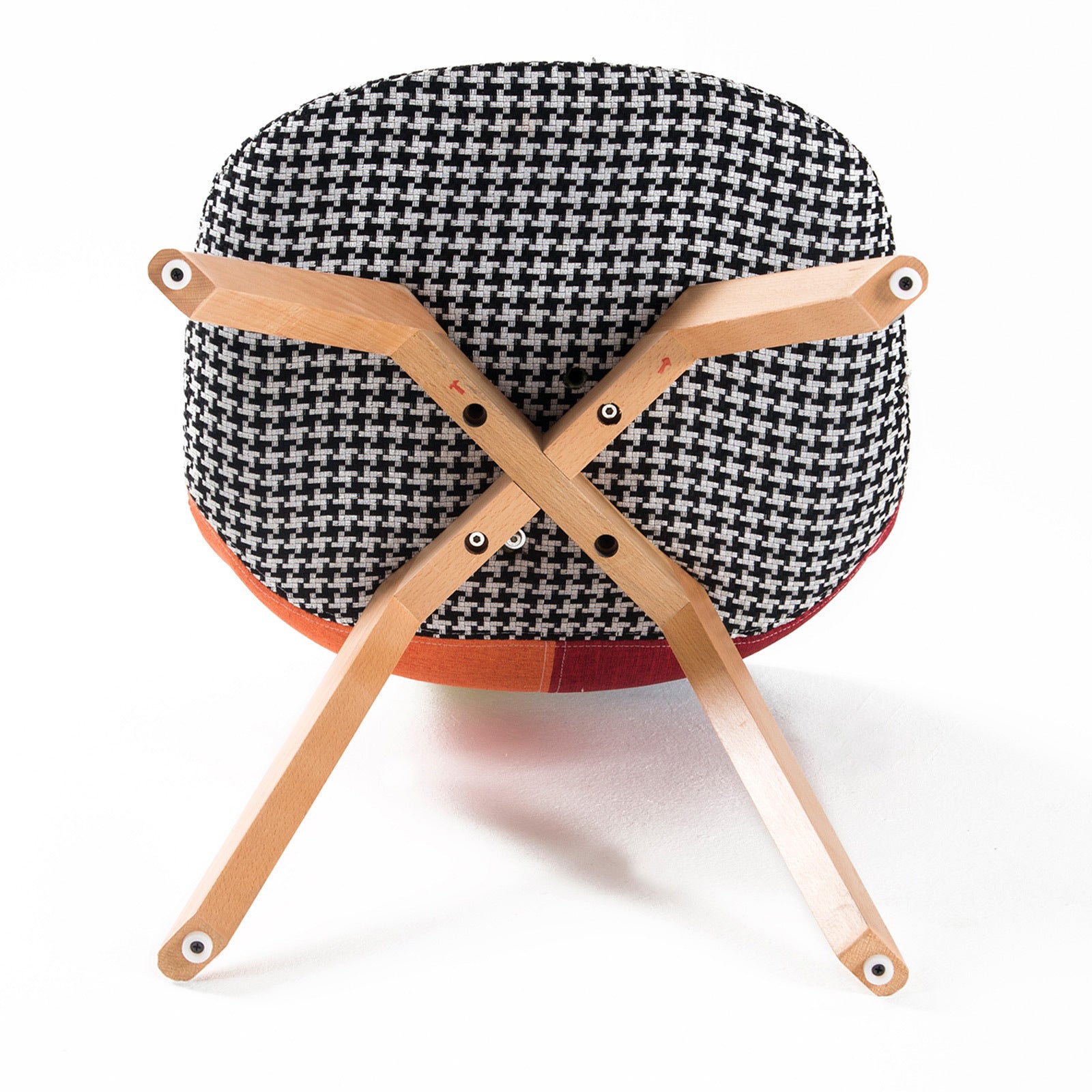 Kitchen & Dining Chairs: 4X Retro Dining Cafe Chair Padded Seat MULTI COLOUR