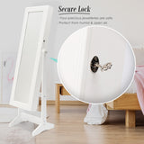 Makeup Organisation & Storage: Mirror Jewellery Cabinet Storage Organiser LUVO 146cm WHITE