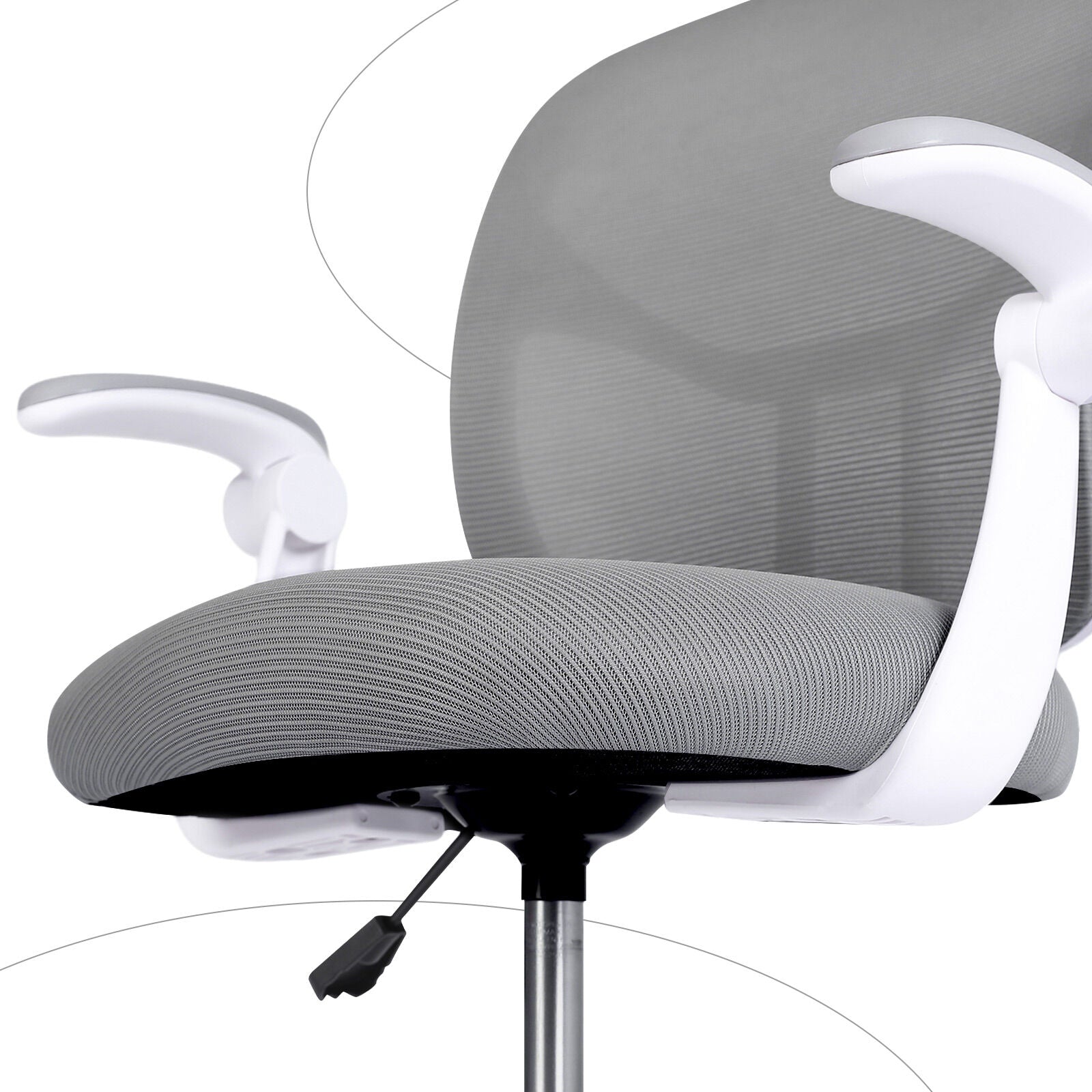 Kid's Tables, Chairs & Seats: Kids Desk Chair - Children Office Study Seat with Footrest NOVA - Grey