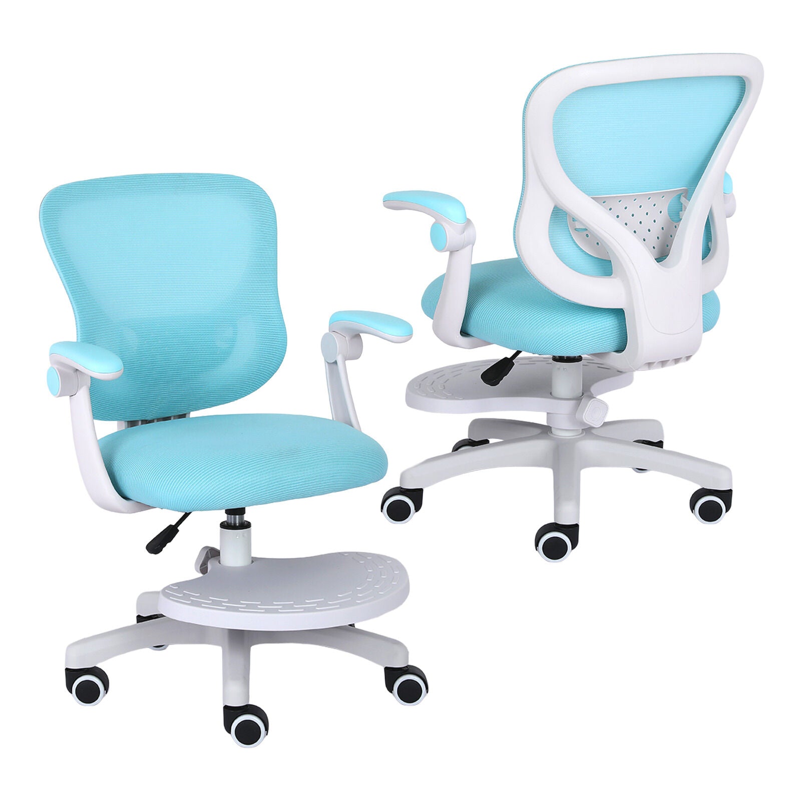 Kid's Tables, Chairs & Seats: Kids Desk Chair - Children Office Study Seat with Footrest CILO - Blue
